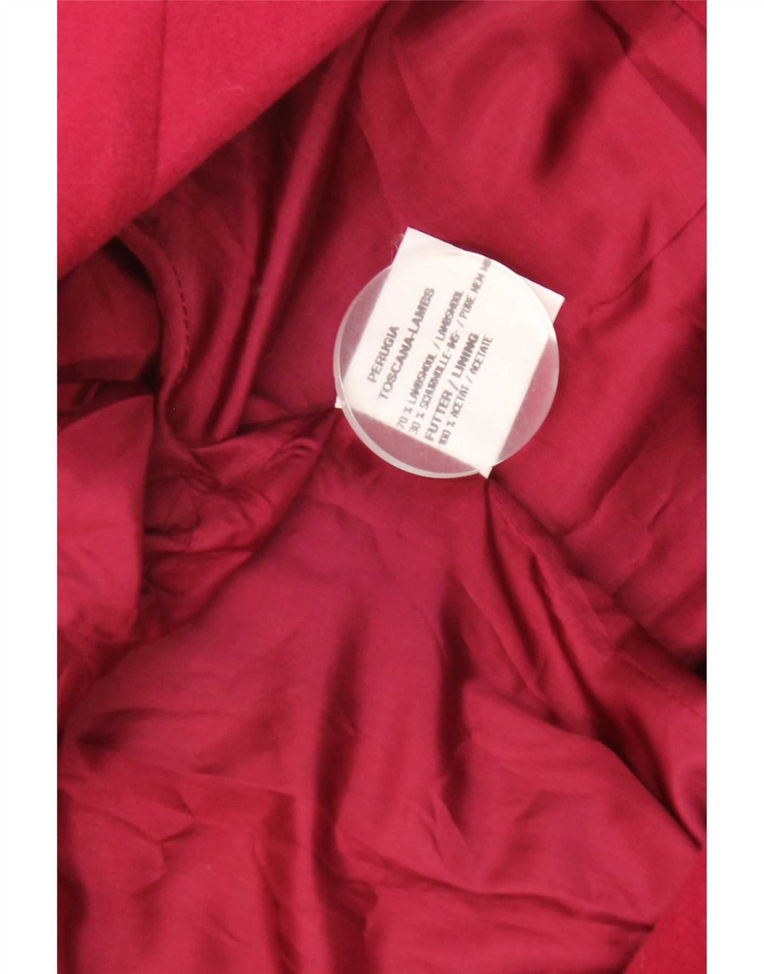 Vintage Damen Zweireihige Blazerjacke EU 40 Mittelrote Lammwolle