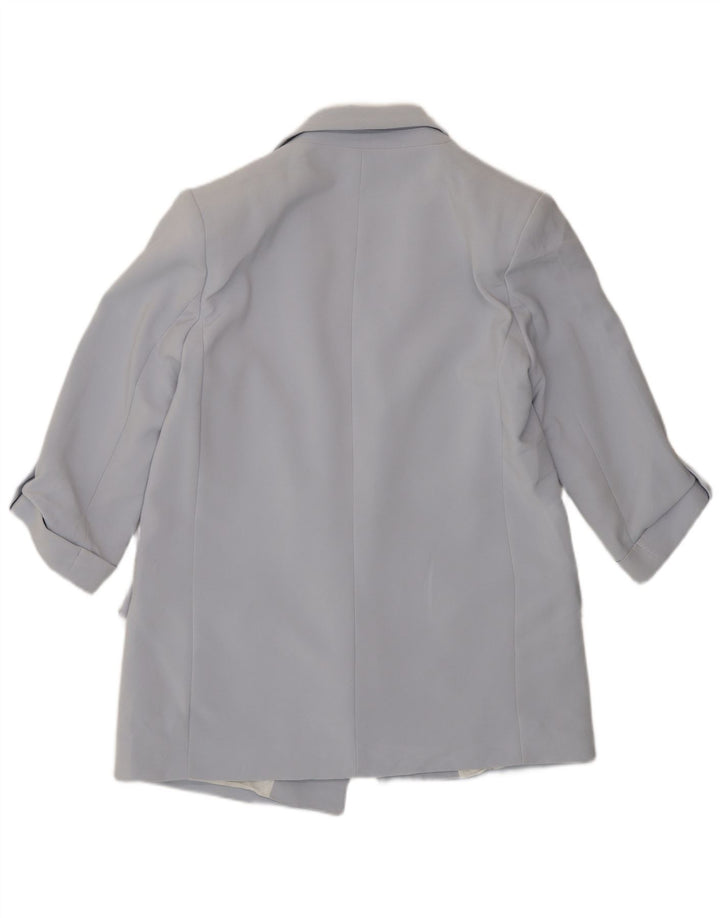 Zara Damen-Blazer mit 3/4-Ärmeln, offen, Gr. 40, Blau