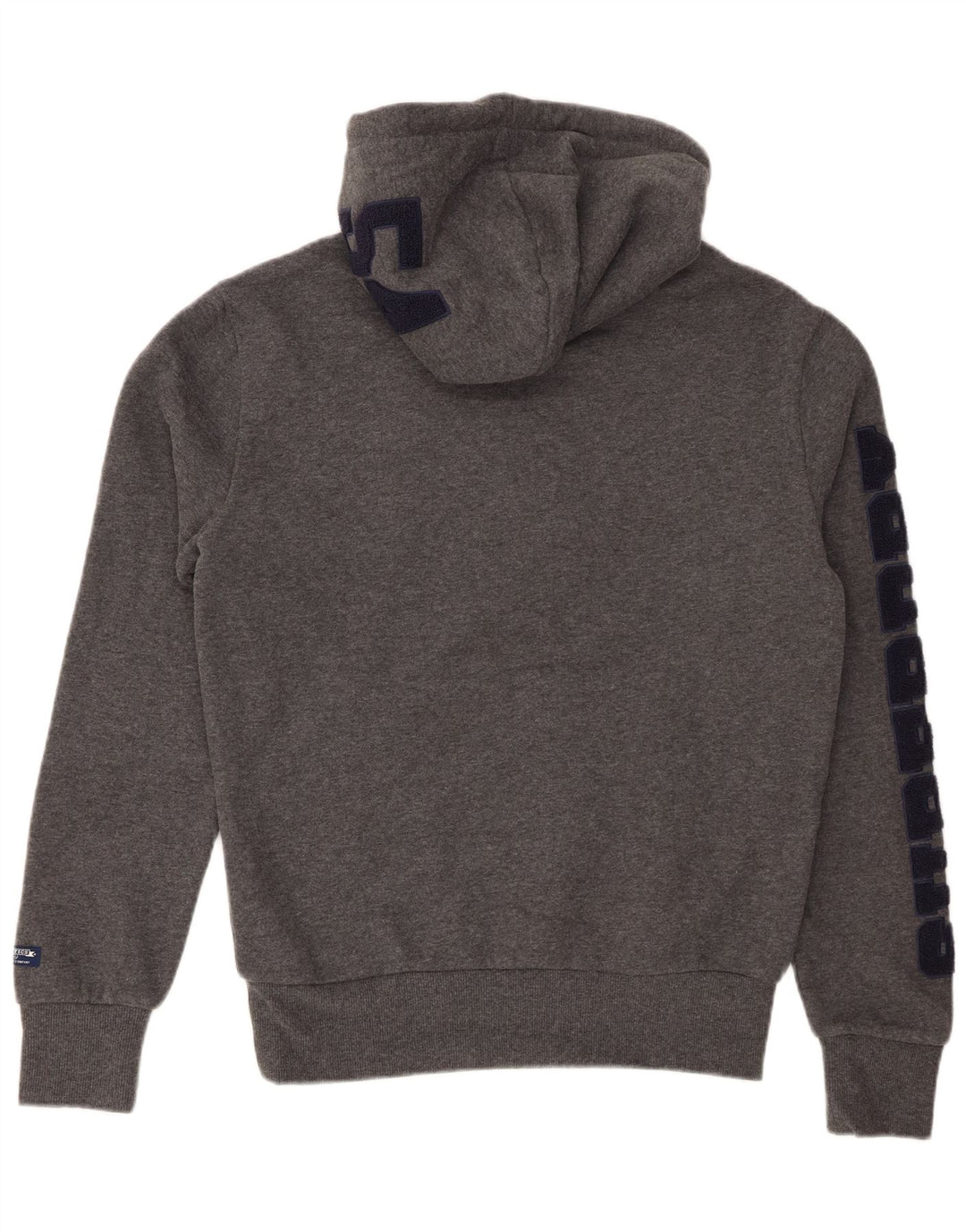SUPERDRY Herren-Kapuzenpullover mit Grafik, Größe S, Grau, Baumwolle