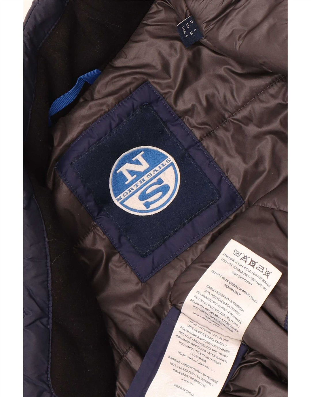 North Sails Herren Bomberjacke UK 38 Medium Navy Blue Polyamid
