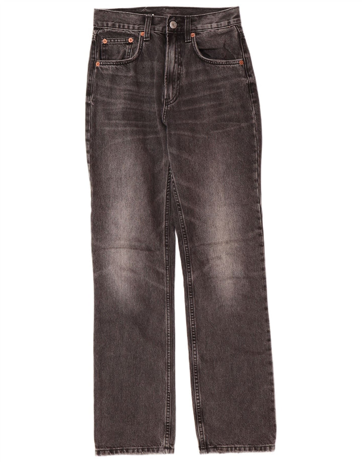 Zara Damen-Jeans, reguläre Passform, gerade Passform, EU 34, 2XS, W24, L30, Grau, klassisch