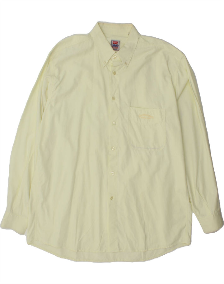 LEVI'S Mens Shirt XL Yellow Vintage Levi's and Second-Hand Levi's from Messina Hembry 