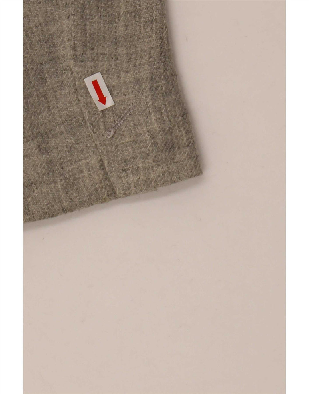 Massimo Dutti Damen-Blazerjacke mit 1 Knopf, EU 38, kleine graue Wolle