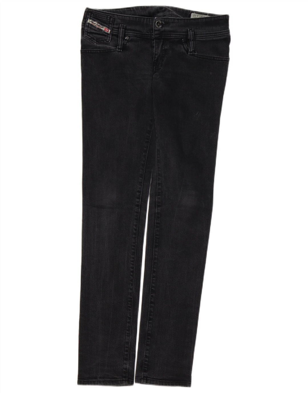 Diesel Damen Matic Slim Jeans W27 L32 Schwarze Baumwolle