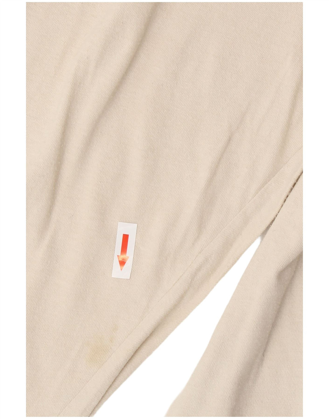 Tommy Hilfiger Herren-Oberteil, langärmelig, klein, cremefarbene Baumwolle