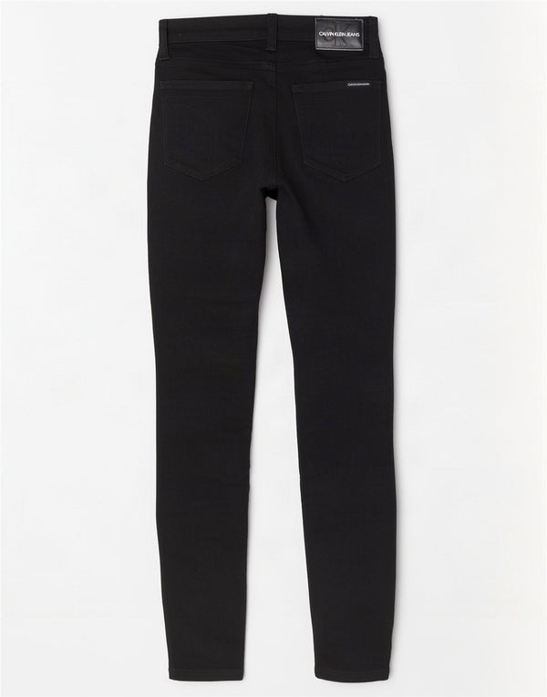 Calvin Klein Damen Skinny Jeans W26 L30 Schwarze Baumwolle