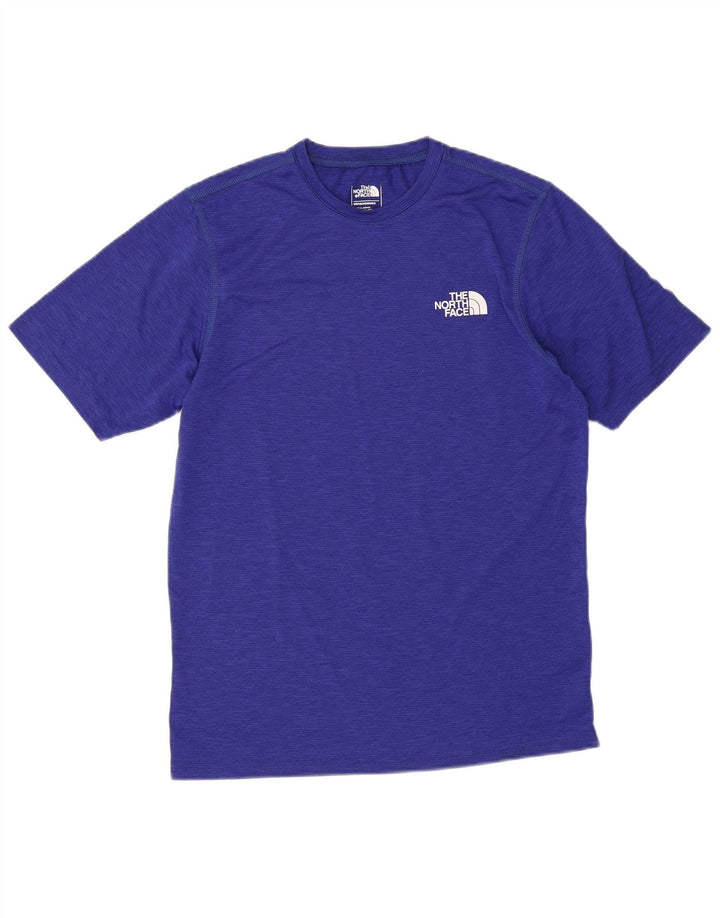 The North Face Herren-T-Shirt-Oberteil, klein, blau geflecktes Polyester