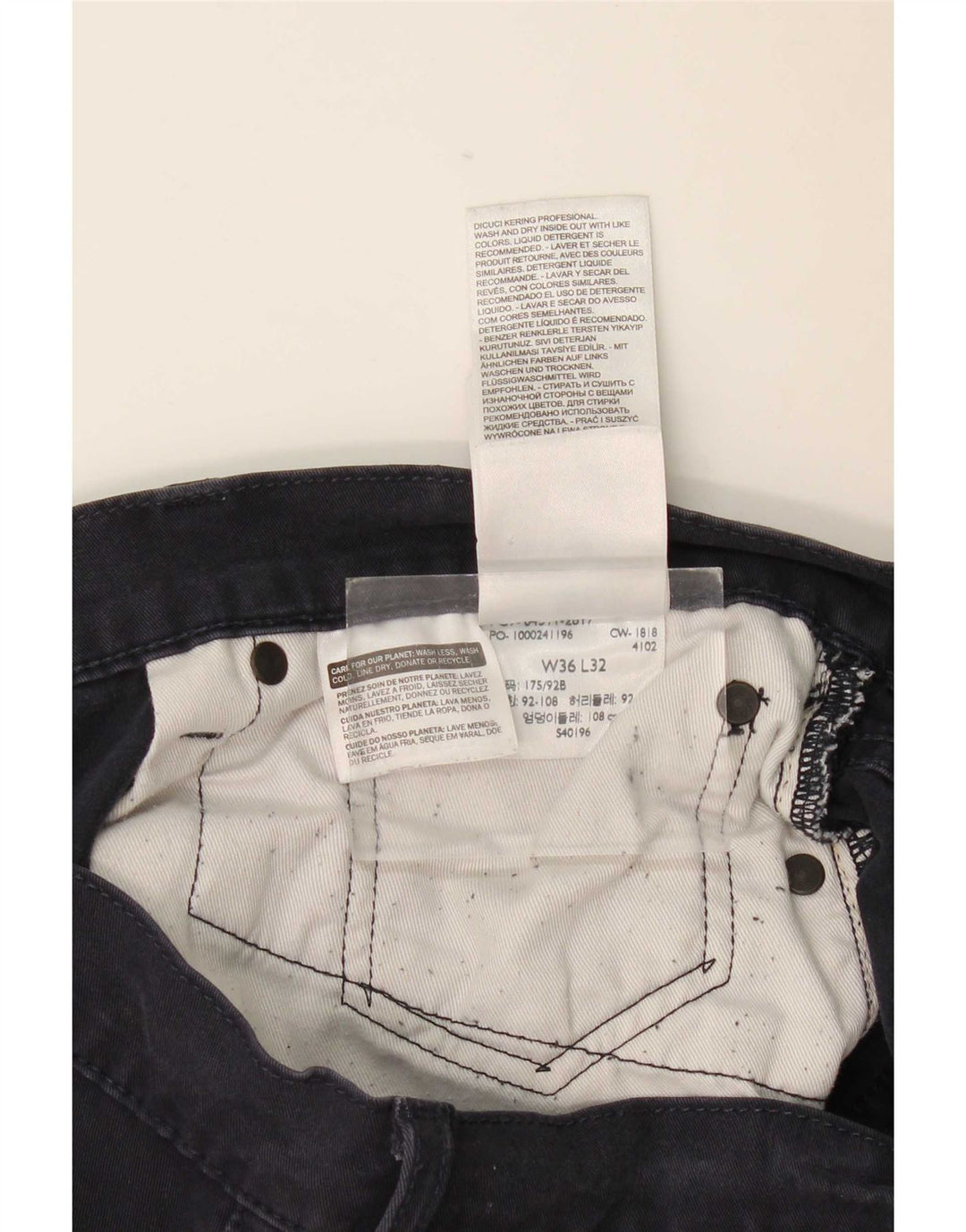 Levi's Herren 511 Slim Jeans W36 L29 Marineblau Baumwolle