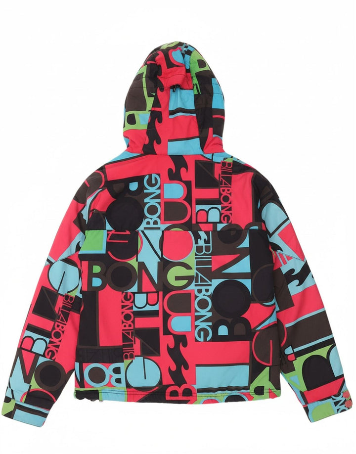 BILLABONG Womens Oversized Windbreaker Jacket UK 10 Small Multicoloured