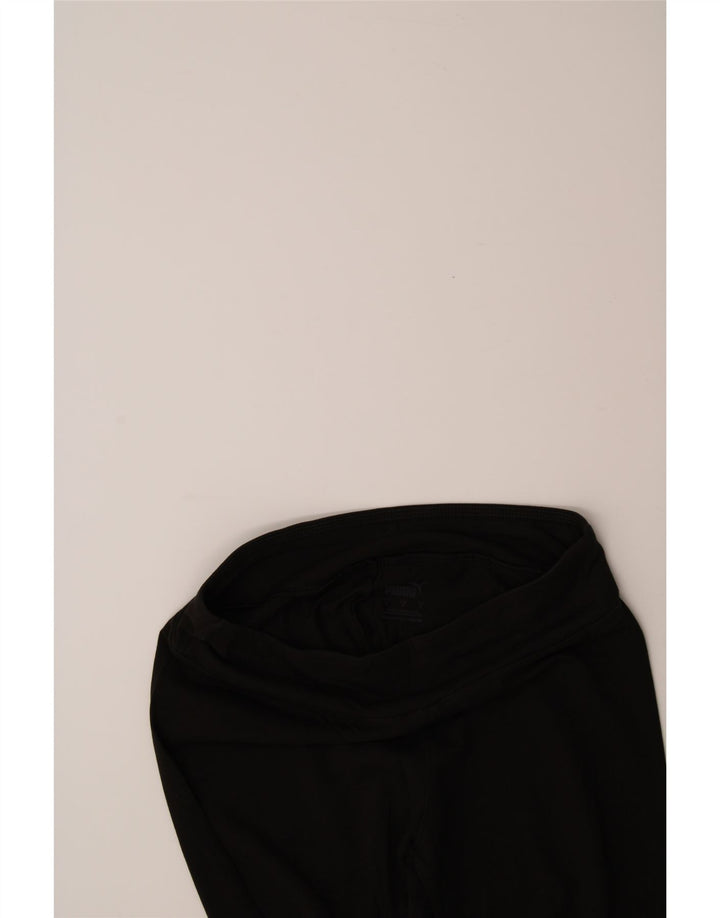 PUMA Womens Graphic Leggings UK 10 Small Black Vintage Puma and Second-Hand Puma from Messina Hembry 