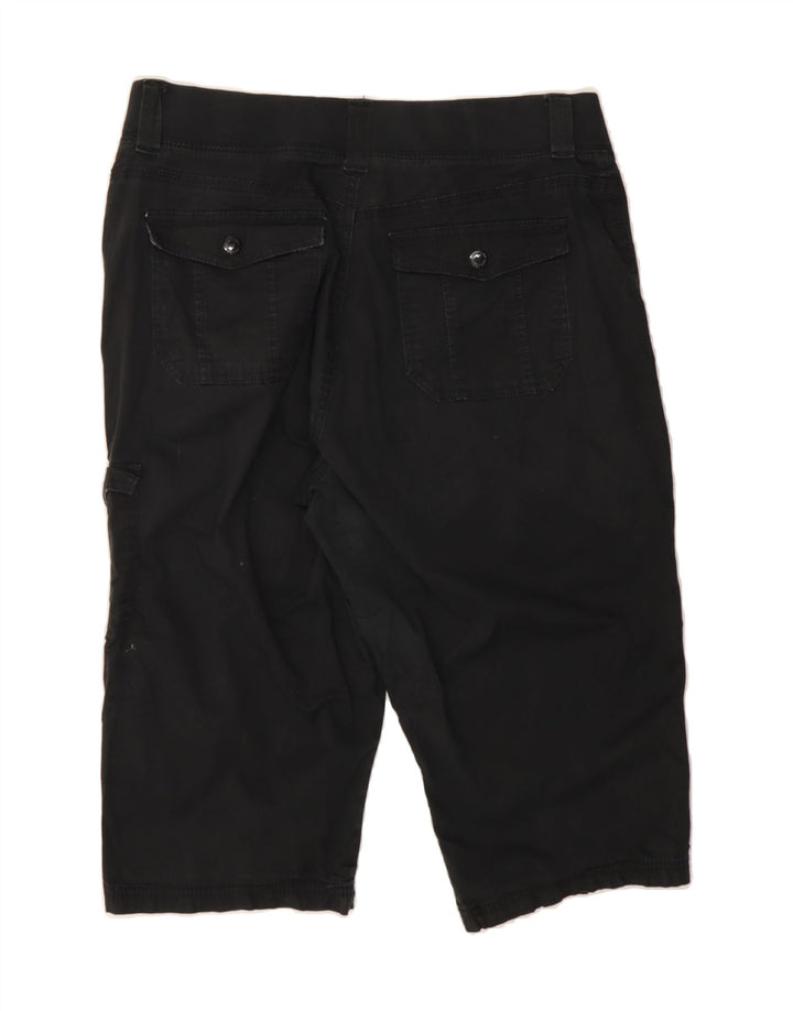 LEE Womens Easy Fit Cargo Shorts US 12 Large W32  Black Cotton Vintage Lee and Second-Hand Lee from Messina Hembry 