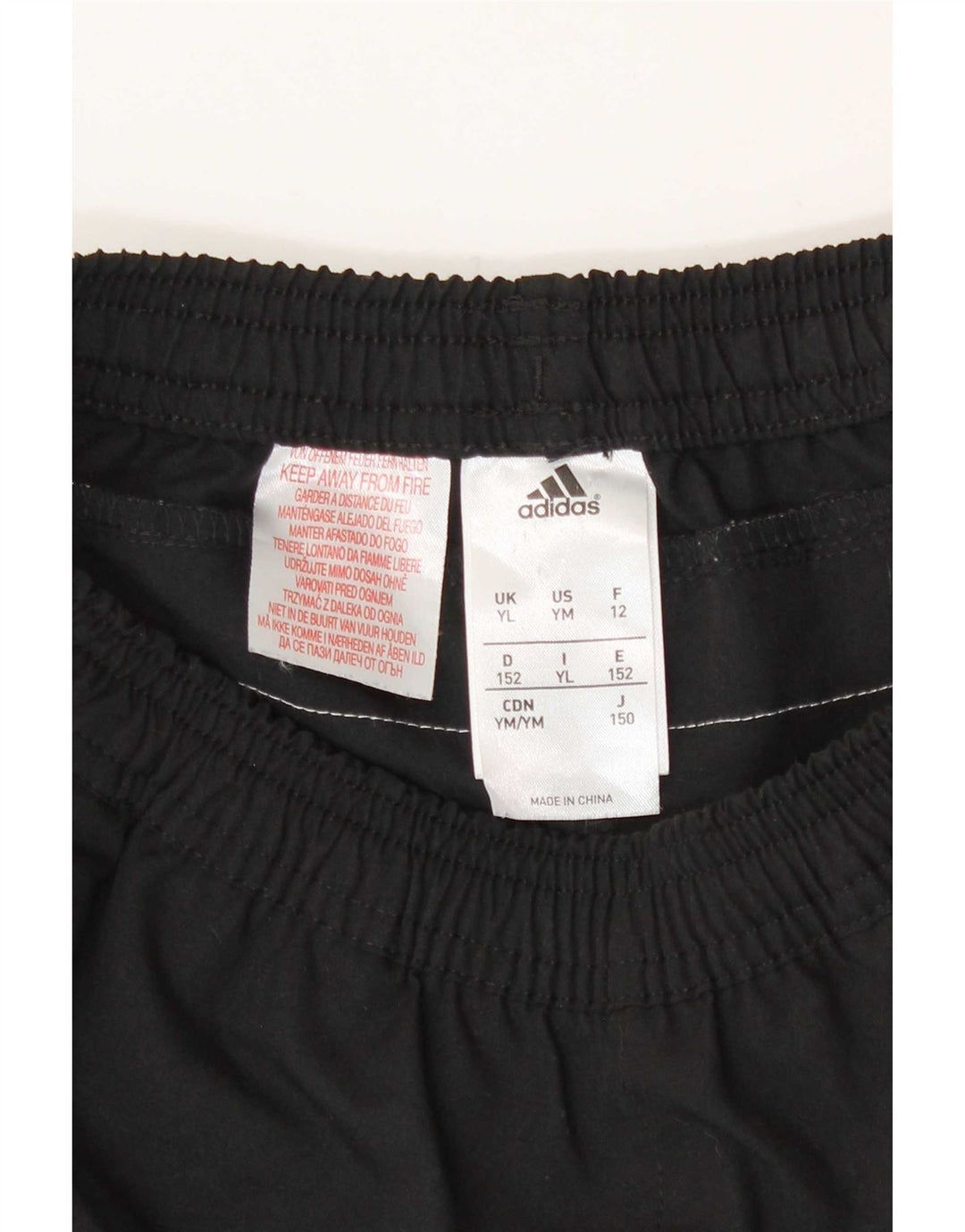 Adidas Sportshorts für Jungen, 11–12 Jahre, Größe L, Schwarz, Polyester