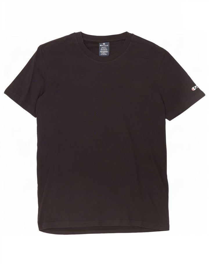 Champion Herren T-Shirt Top Small Schwarz Baumwolle