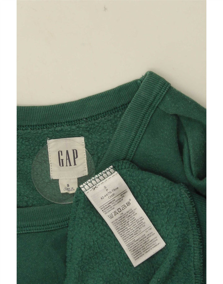 Gap Herren-Sweatshirt mit Grafik, Größe S, grüne Baumwolle