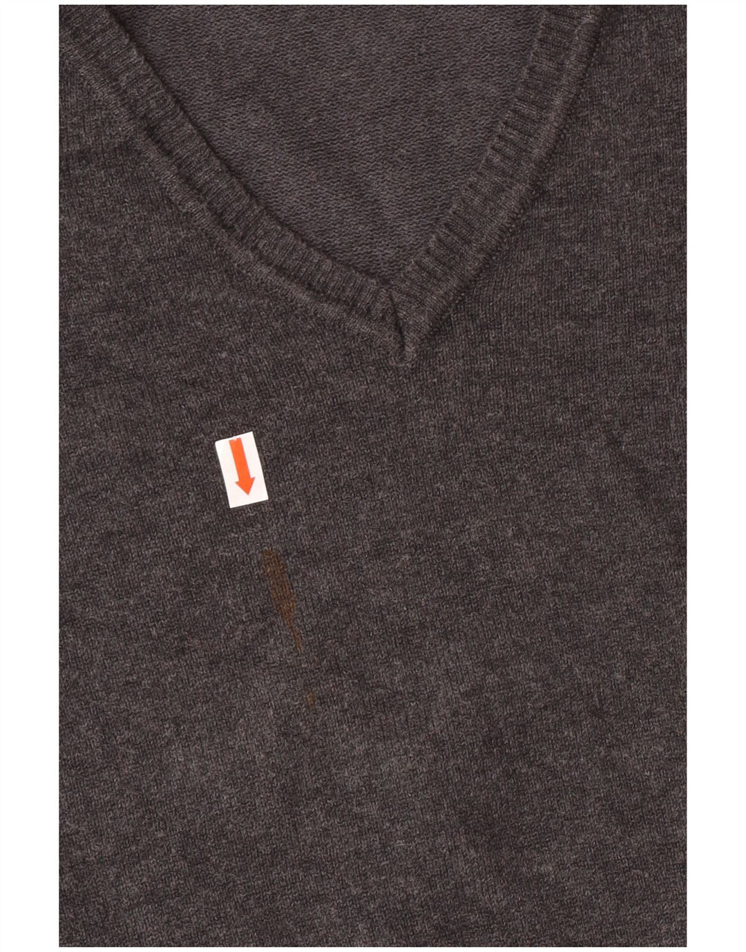 Zara Jungen-Pullover mit V-Ausschnitt, 7–8 Jahre, Größe S, graue Baumwolle