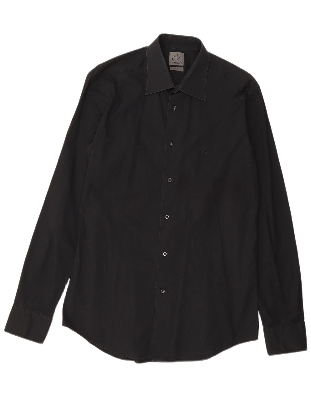 CALVIN KLEIN Mens Slim Fit Shirt Large Black