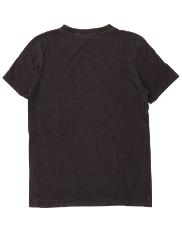 Puma Herren Grafik T-Shirt Top XS Schwarz Baumwolle