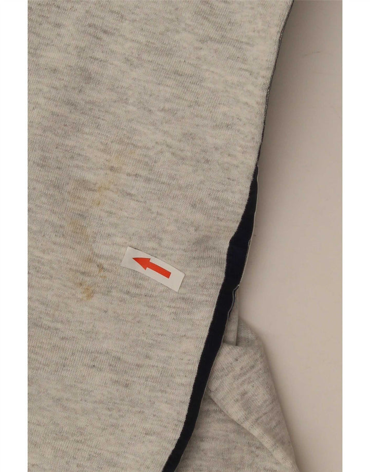 Champion Herren-Sweatshirt mit grafischem Reißverschluss, Mittelgrau, Farbblock