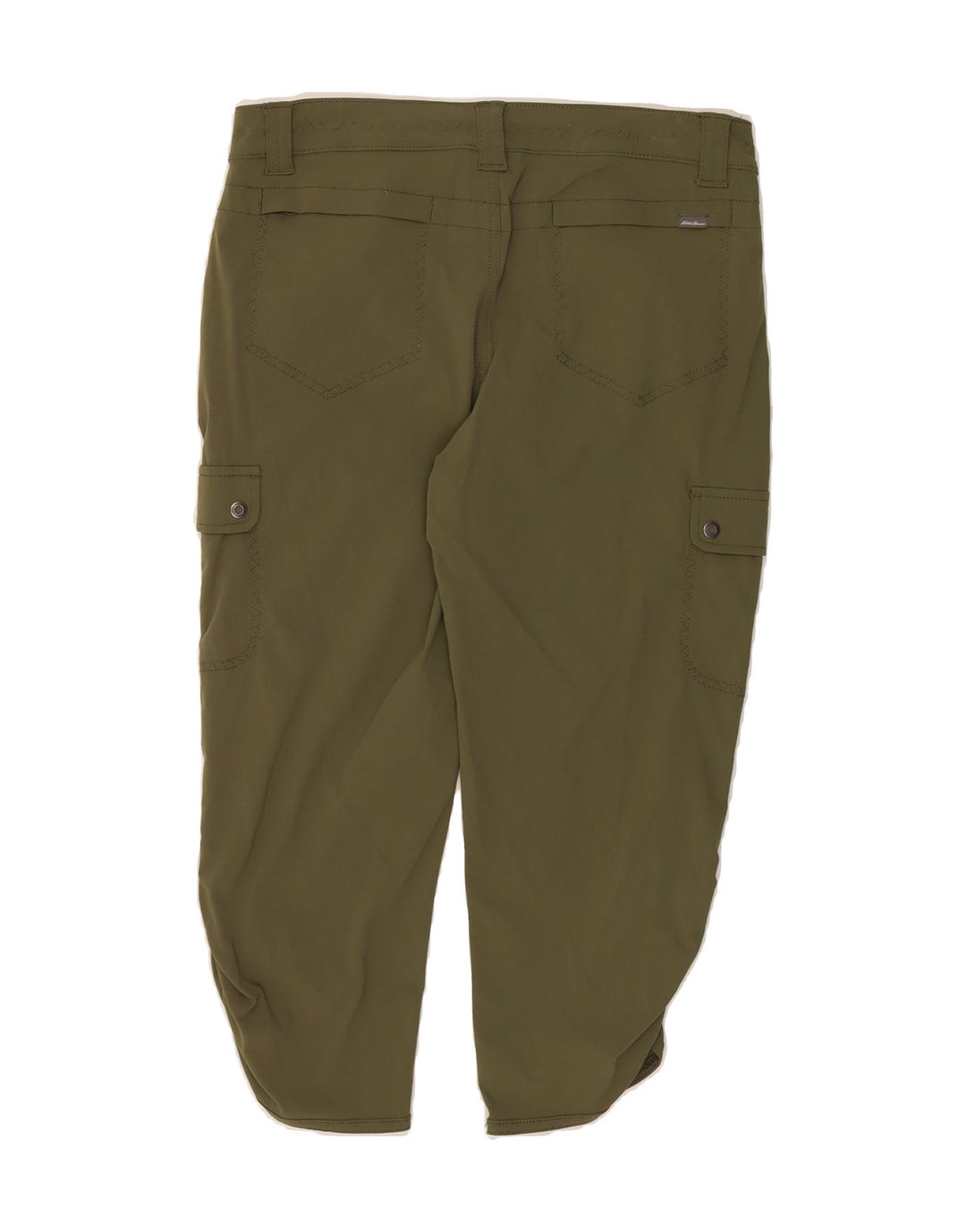 EDDIE BAUER Womens Capri Cargo Trousers US 4 Small W30 L20 Green Nylon Vintage Eddie Bauer and Second-Hand Eddie Bauer from Messina Hembry 