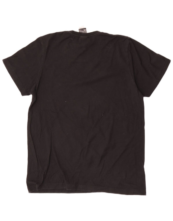Adidas Herren Grafik T-Shirt Top Medium Schwarz Baumwolle