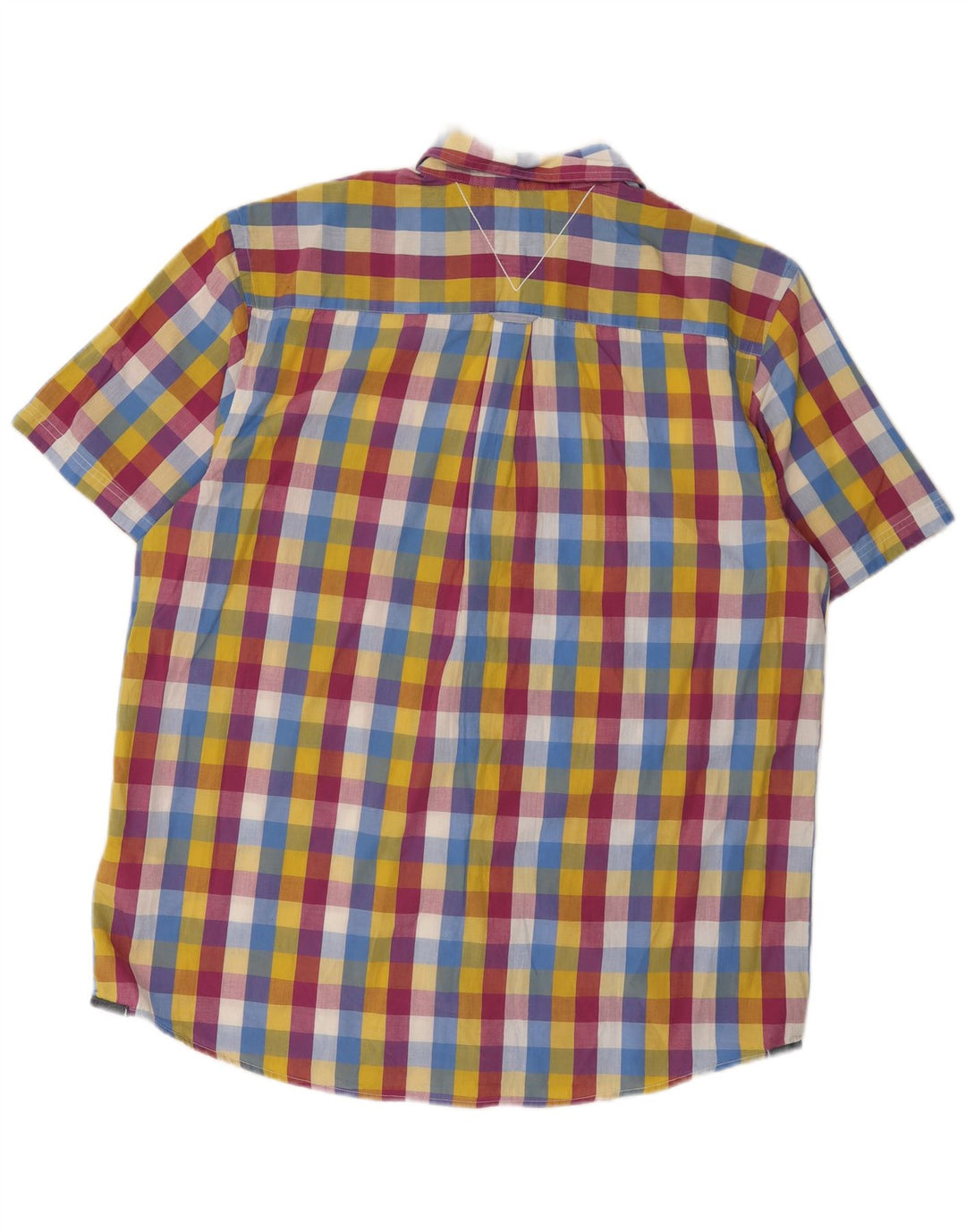 White Stuff Herren-Kurzarmhemd mit klassischer Passform, XL, mehrfarbig, Gingham