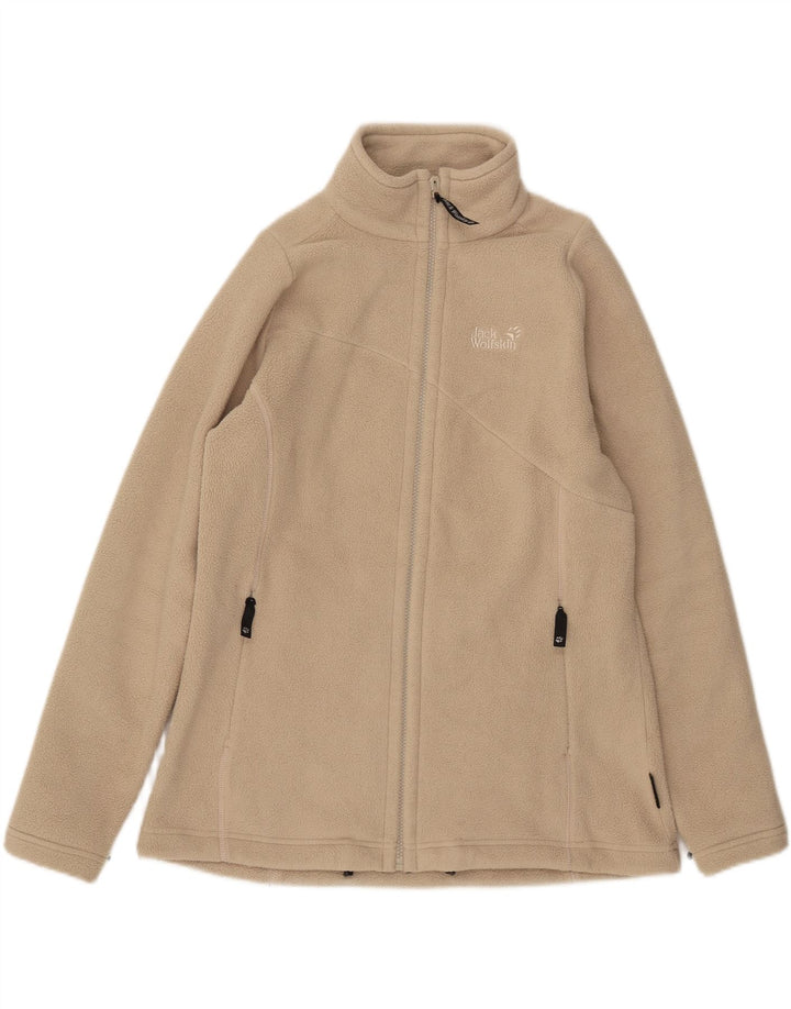Jack Wolfskin Damen Graphic Liner Fleecejacke UK 16 Large Beige
