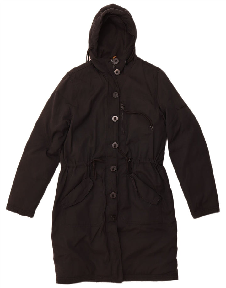 TIMBERLAND Wattierter Damenmantel mit Kapuze, UK 14, Mittelschwarzes Nylon