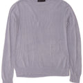 Marks & Spencer Damen-Pullover mit U-Boot-Ausschnitt, UK 12, Mittelblau, Acryl
