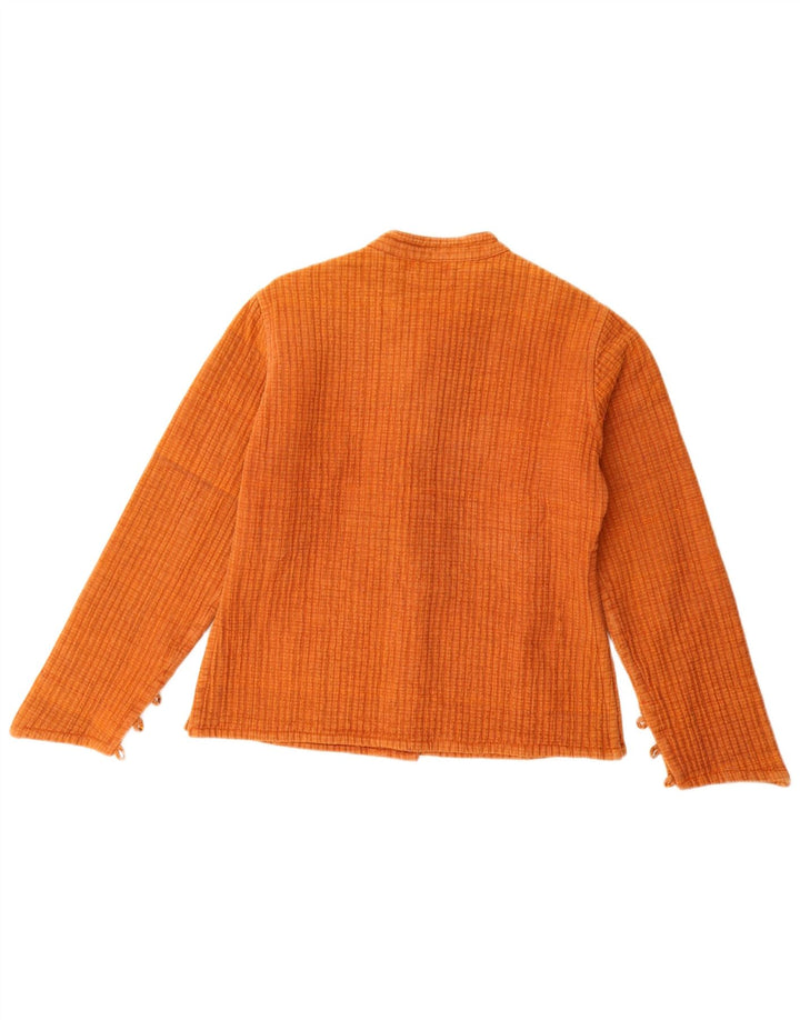Vintage Damen Bomberjacke UK 10 Small Orange