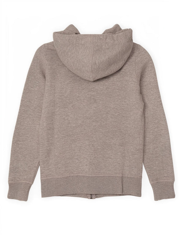 Diesel Womens Zip Hoodie Pullover UK 4 XS Grau Polyester