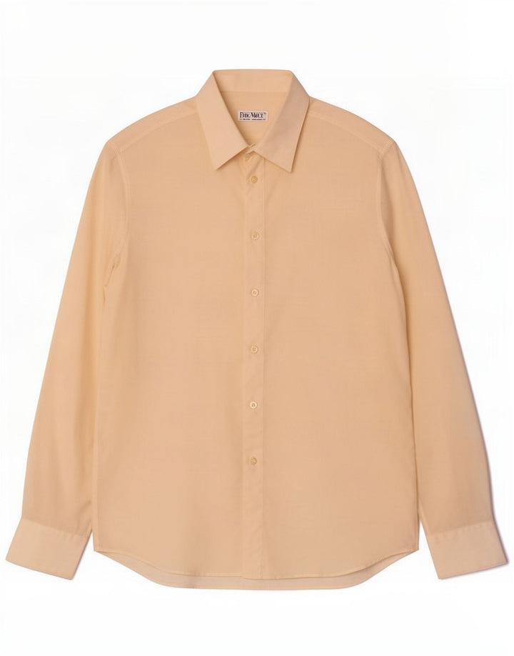 Philo Vance Herrenhemd Größe 39 15 1/2 Medium Off White Silk