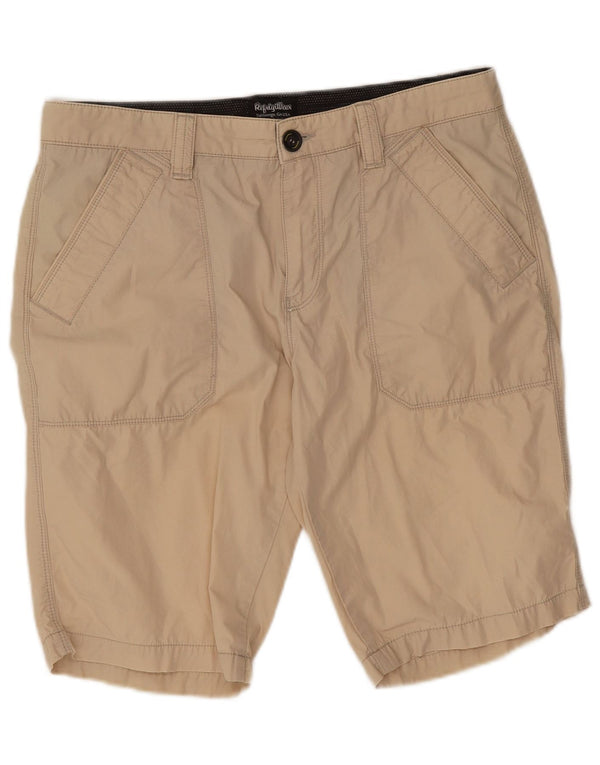 Refrigiwear Herren Chino-Shorts W34 Large Beige Baumwolle