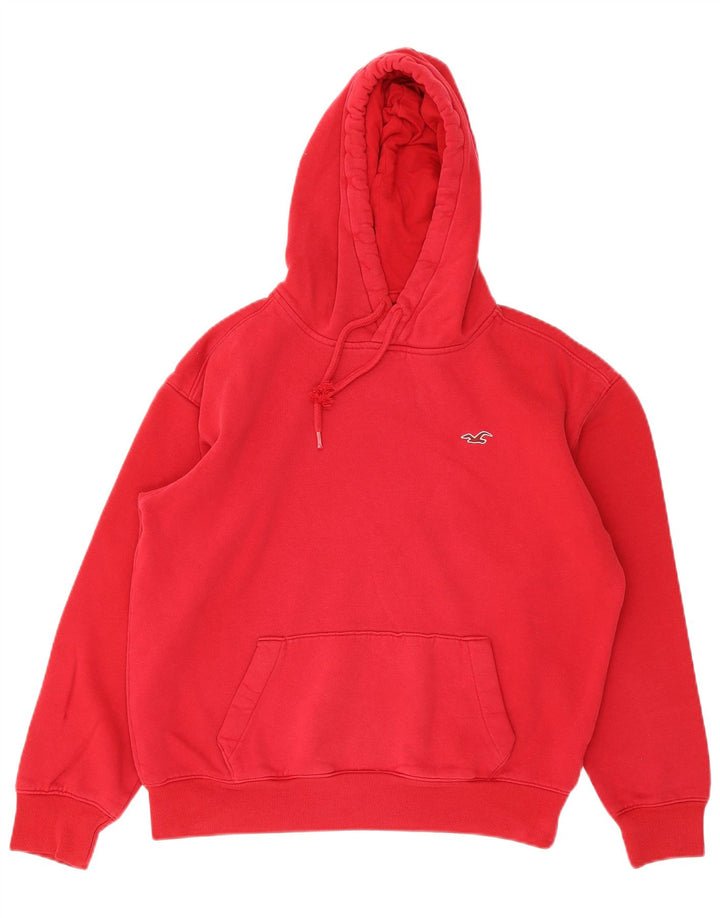 Hollister Herren-Kapuzenpullover aus mittelroter Baumwolle