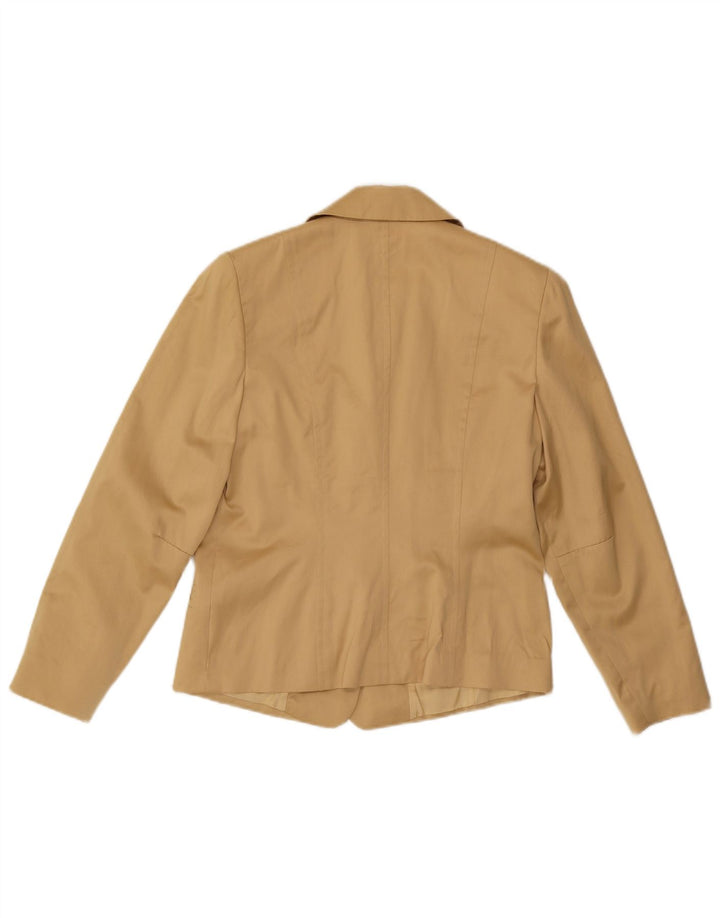 BOGNER Damen 4-Knopf-2-teiliges Rockset US 10 Large W29 Beige Baumwolle