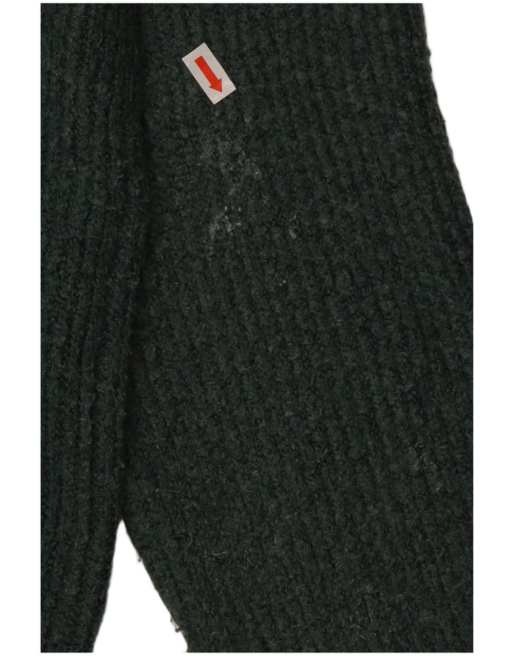 Marks & Spencer Herren-Pullover mit Rundhalsausschnitt, Größe L, grünes Acryl