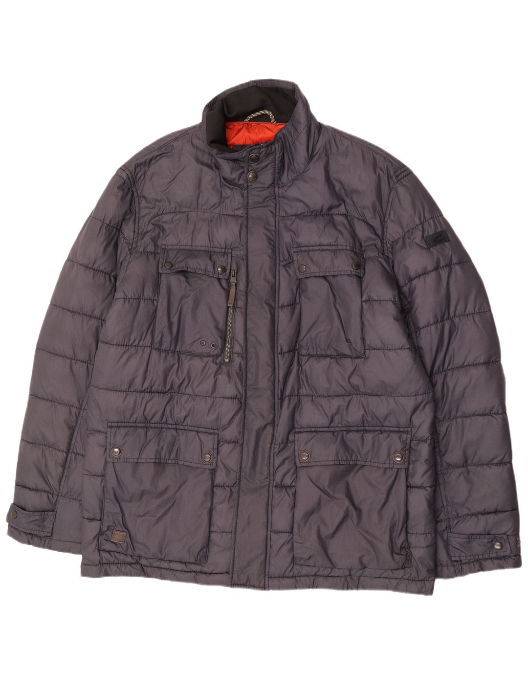 Camel Active Herren Wattierte Jacke IT 58 4XL Grau Polyamid