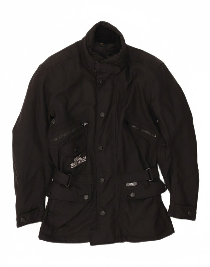 IXS Mens Motorcycle Racer Jacket UK 34 XS Black Polyamide Vintage IXS and Second-Hand IXS from Messina Hembry 