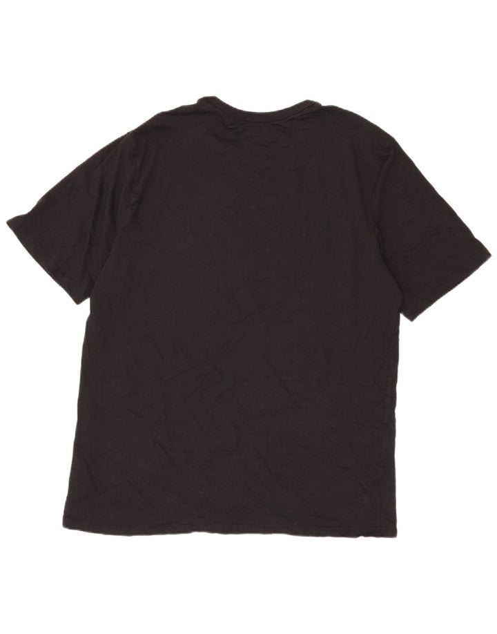 Champion Herren Grafik T-Shirt Top 2XL Schwarz Baumwolle