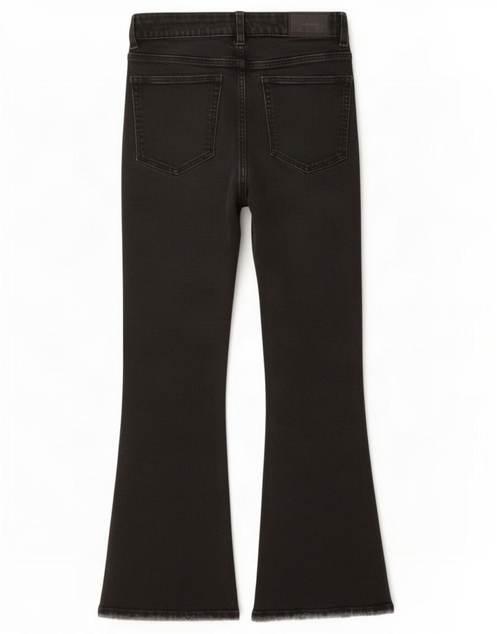 Zara Damen Schlagjeans EU 36 XS W26 L26 Schwarz
