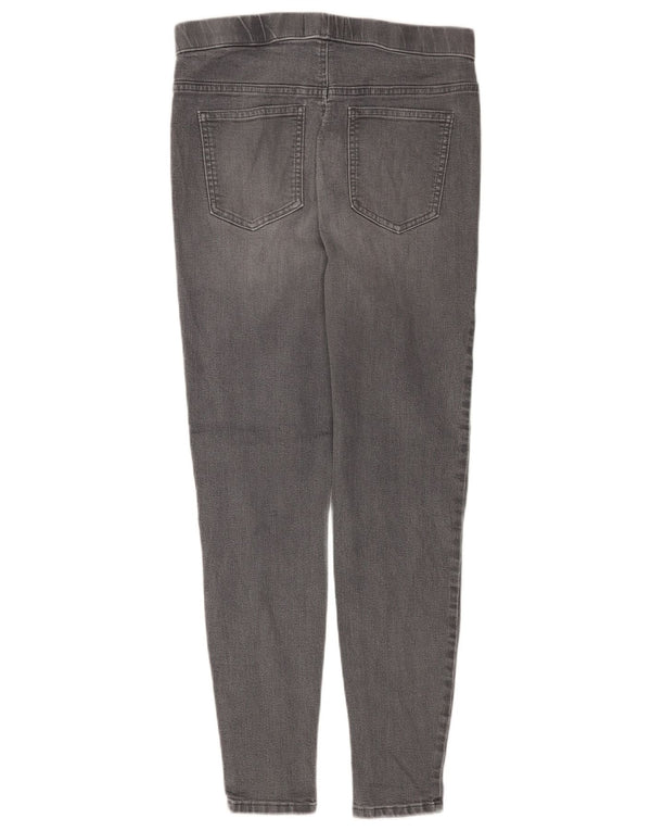 Marks & Spencer Damen Jegging-Jeans UK 12 Medium W30 L28 Graue Baumwolle