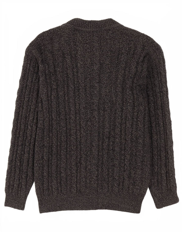 Balloon Damen-Strickjacke aus mittelgrauer Wolle