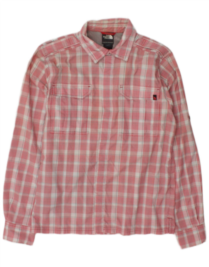 The North Face Herren-Hemd, klein, rot kariert, Nylon