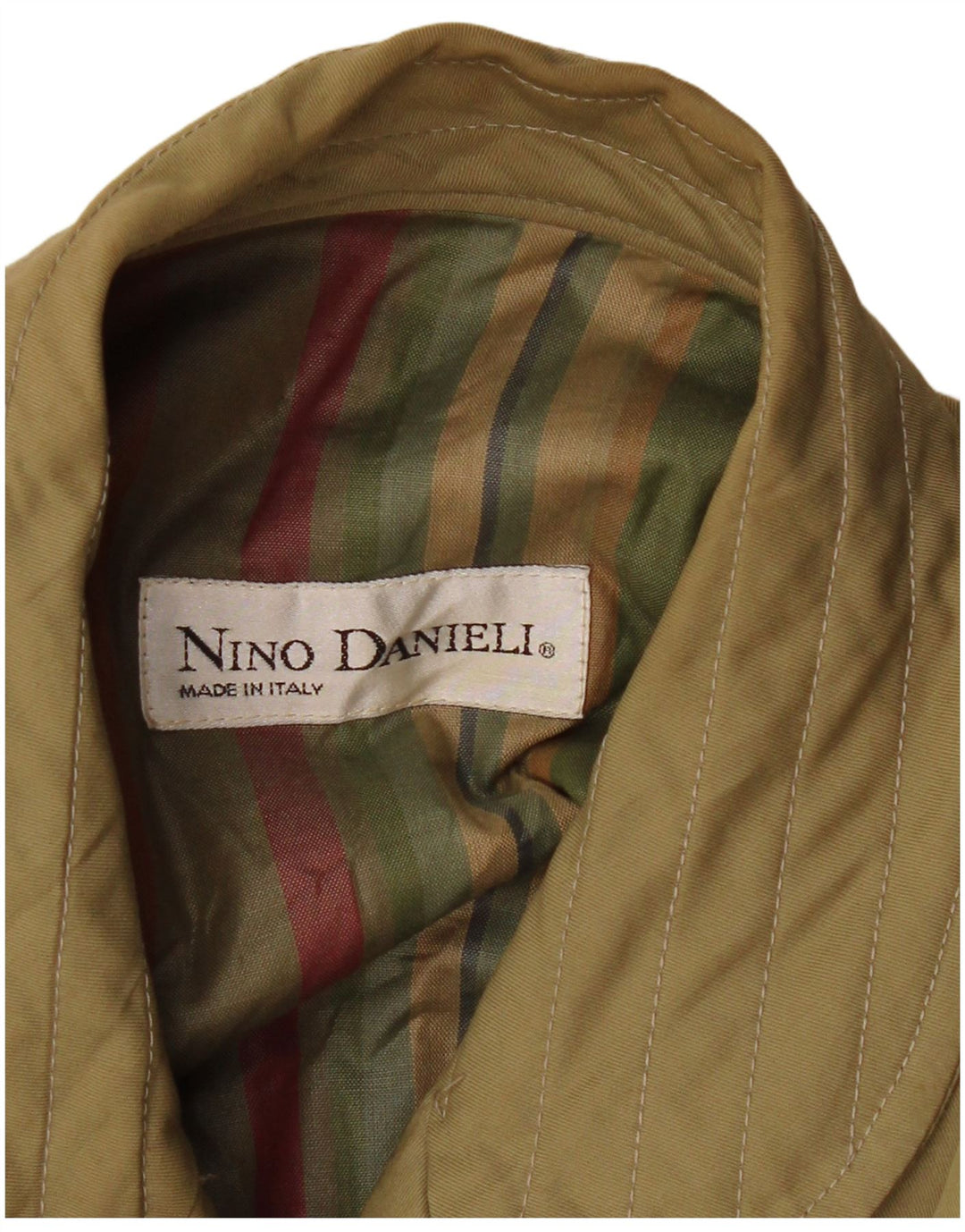 NINO DANIELI Damen Bomberjacke UK 16 Large Khaki Colourblock