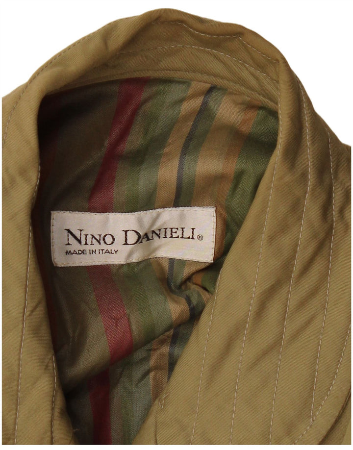 NINO DANIELI Damen Bomberjacke UK 16 Large Khaki Colourblock