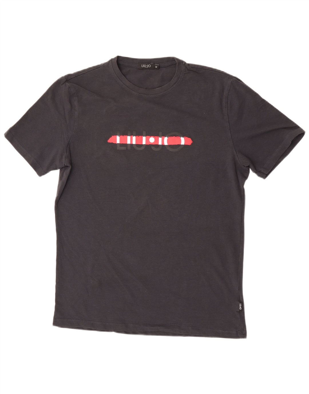 Liu Jo Herren-T-Shirt mit Grafik, mittelgroß, Schwarz