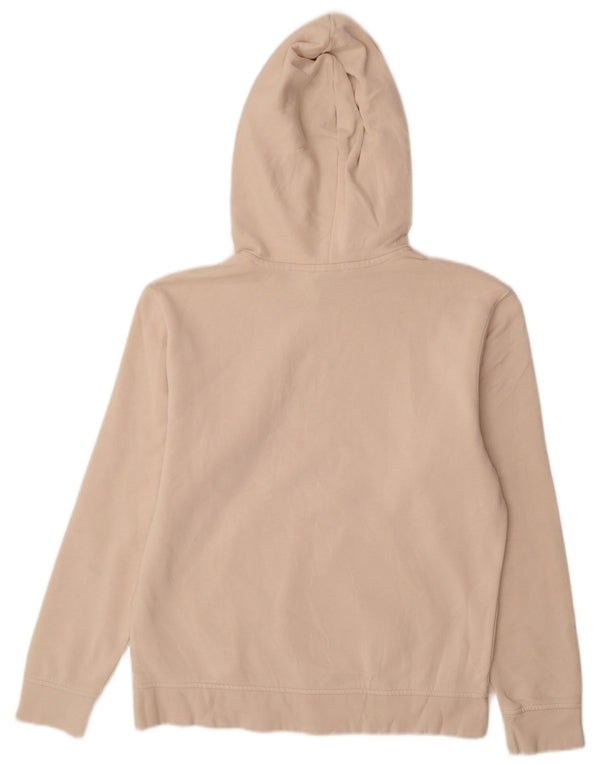 Adidas Damen Übergroßer Kapuzenpullover UK 10 Small Beige Baumwolle