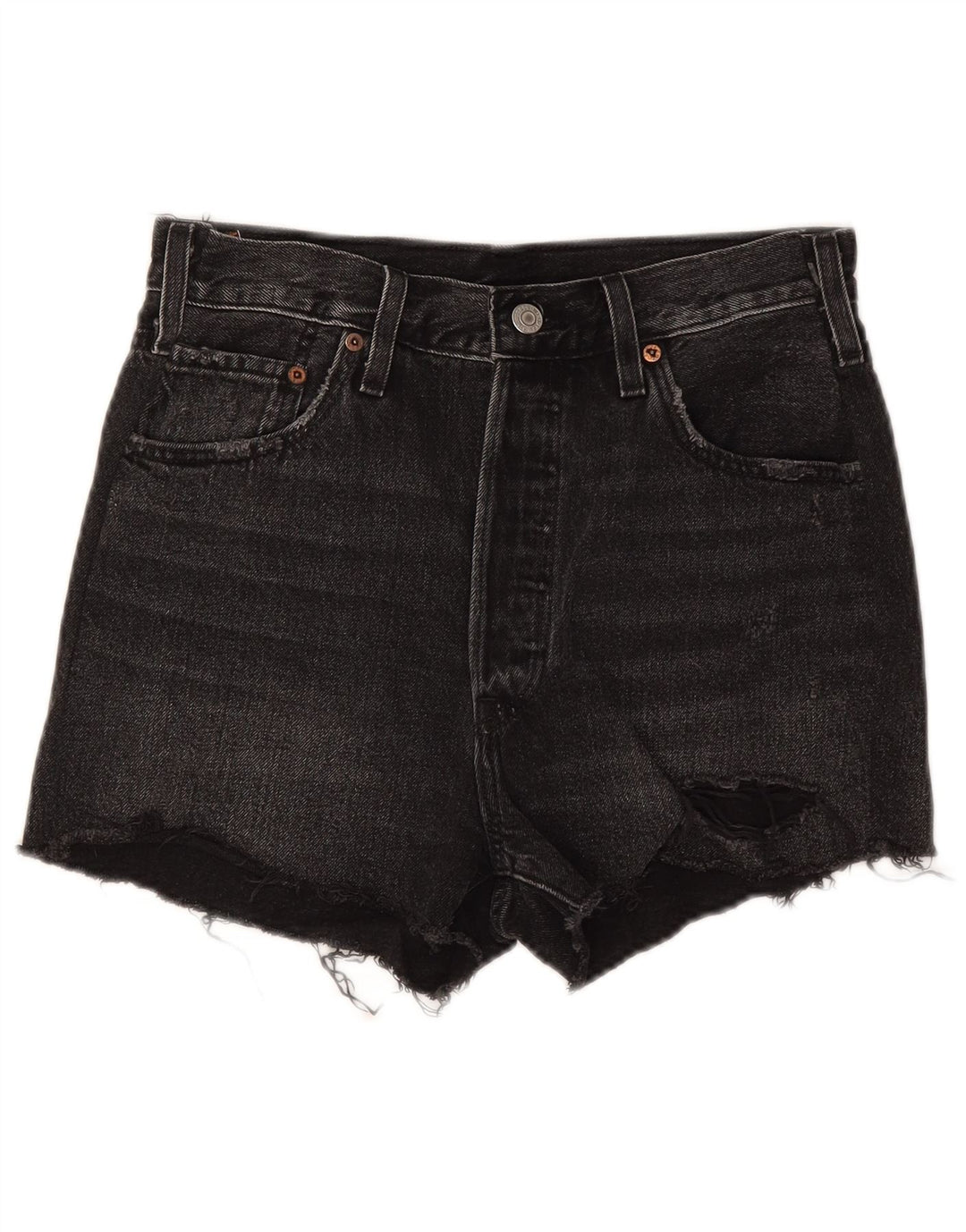 Levi's Damen 501 Jeansshorts W28 Mittelschwarz