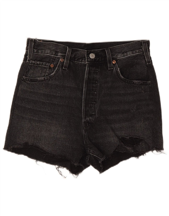 Levi's Damen 501 Jeansshorts W28 Mittelschwarz