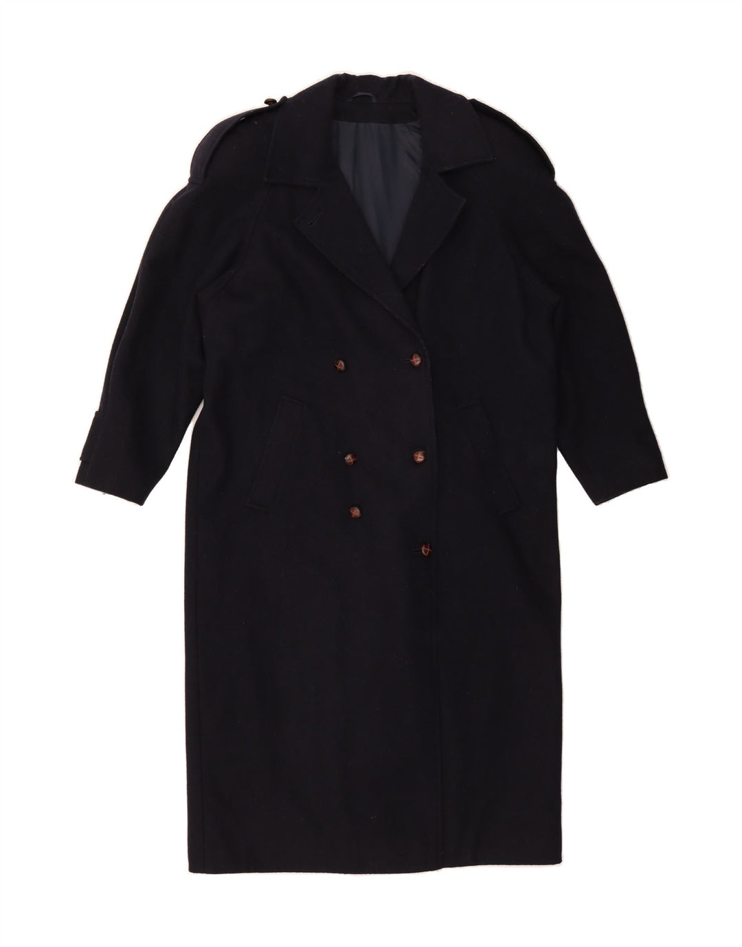 ST. BERNARD Womens Military Double Breasted Coat US 12 Large Navy Blue Vintage St. Bernard and Second-Hand St. Bernard from Messina Hembry 