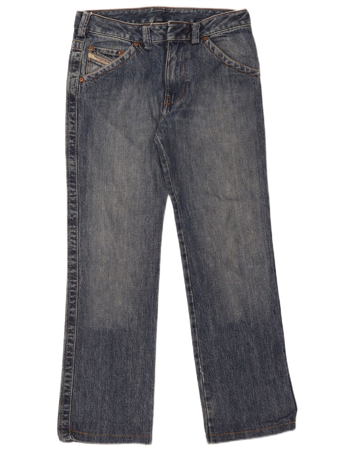 DIESEL Damen Straight Jeans W29 L30 Blaue Baumwolle